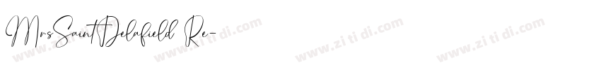 MrsSaintDelafield Re字体转换